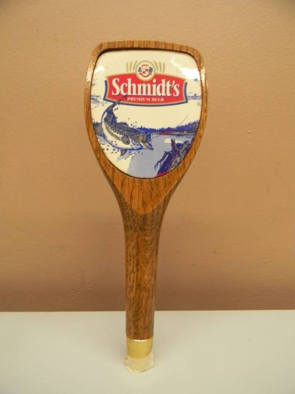 lot 15 image: VINTAGE SCHMIDT BEER TAP HANDLE  - COOL PIECE - SEE PICTURES