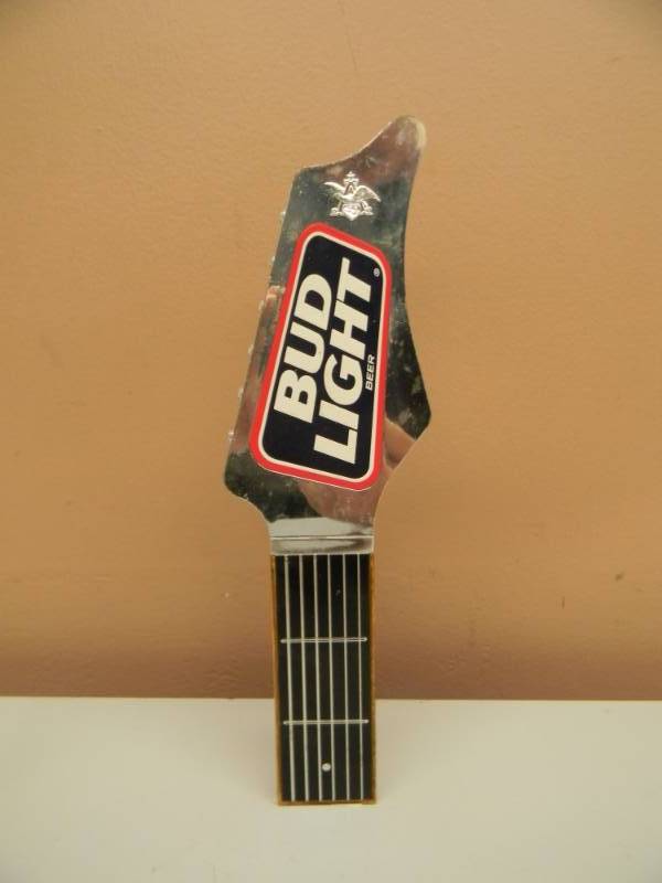 lot 26 image: BUD LIGHT GUITAR TAP HANDLE - SEE PICTURES
