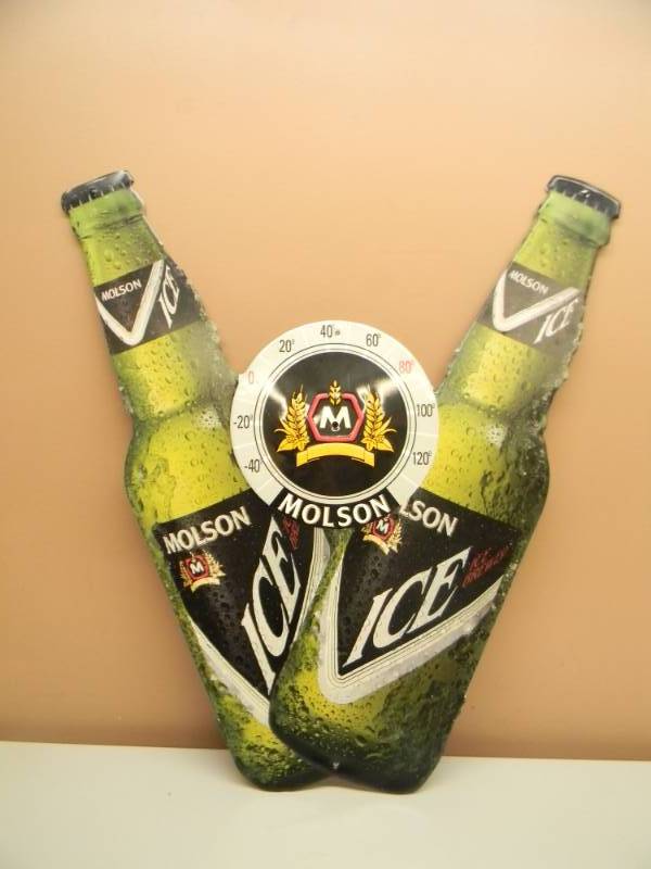 lot 40 image: MOLSON TIN SIGN - SEE PICTURES
