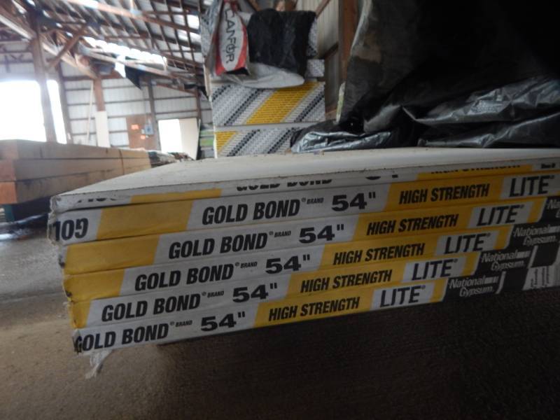 lot 20 image: 54 x 12 x 12 Sheetrock