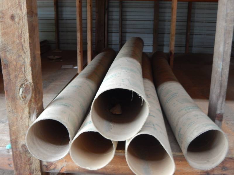 lot 28 image: 8 x 8 concrete form tubes
