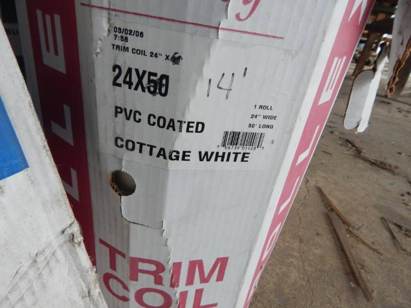 lot 63 image: 24 textured coil stock Cottage White