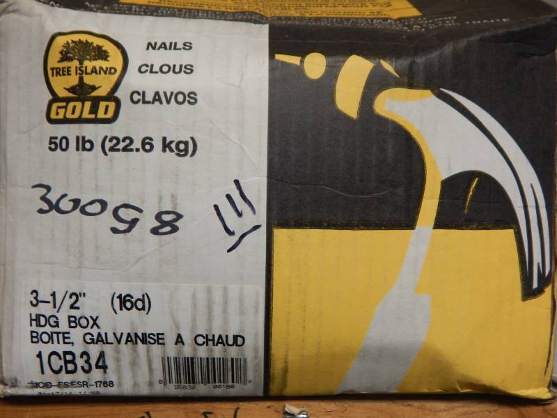 lot 111 image: 16d Galvanized Box Nails