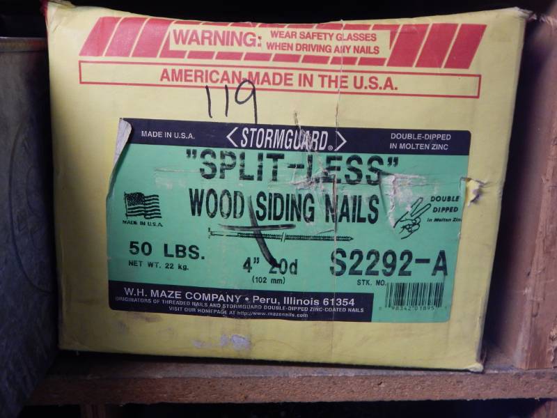 lot 119 image: 20d Splitless Siding Nails