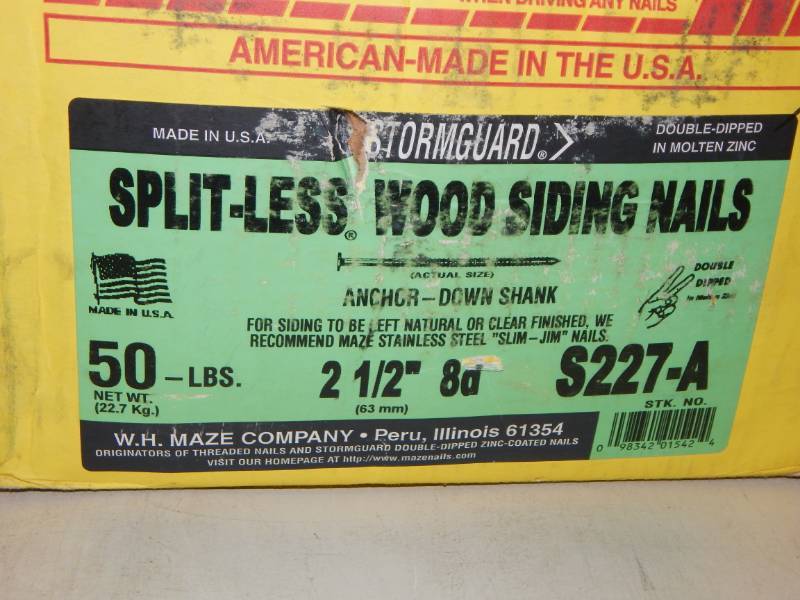 lot 142 image: 8d Splitless Siding Nails