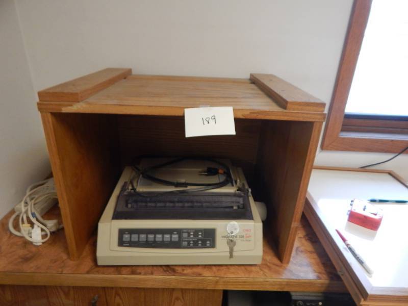 lot 189 image: Wood Printer Stand