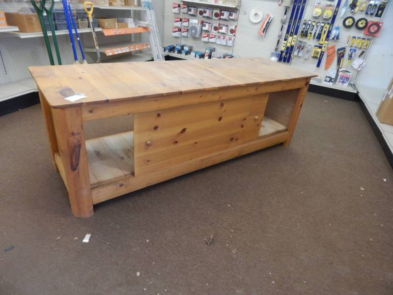 lot 192 image: Wood Storage CabinetCoffee Table