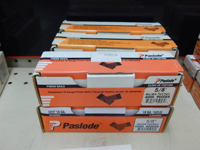 lot 196 image: Paslode 18 gauge Finish Nails