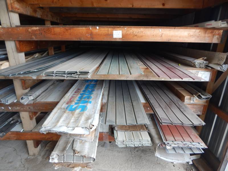 lot 215 image: One Lot of Rollex Center Vent Soffit Panels