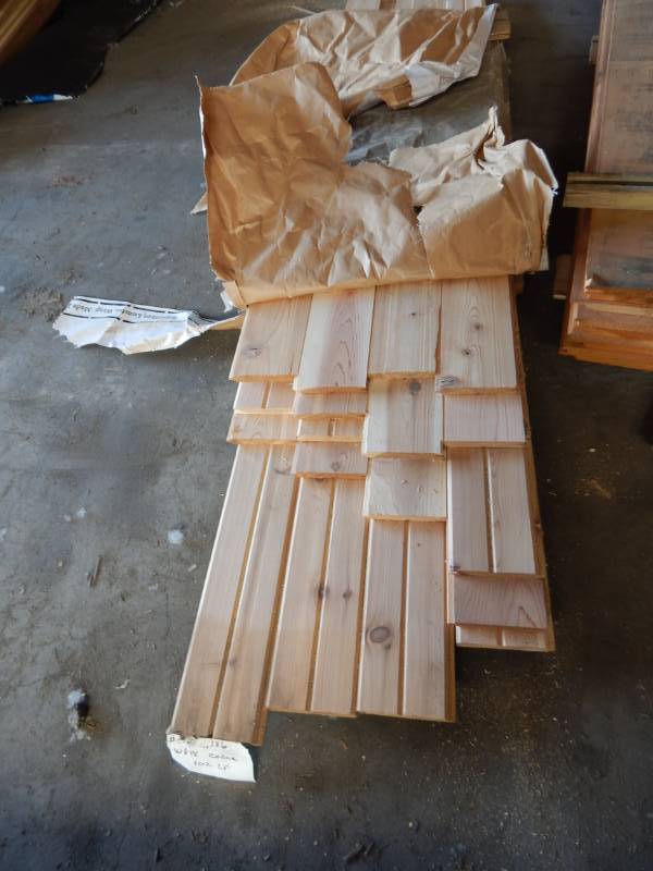 lot 304 image: 1 x 6 Center Groove Cedar Paneling