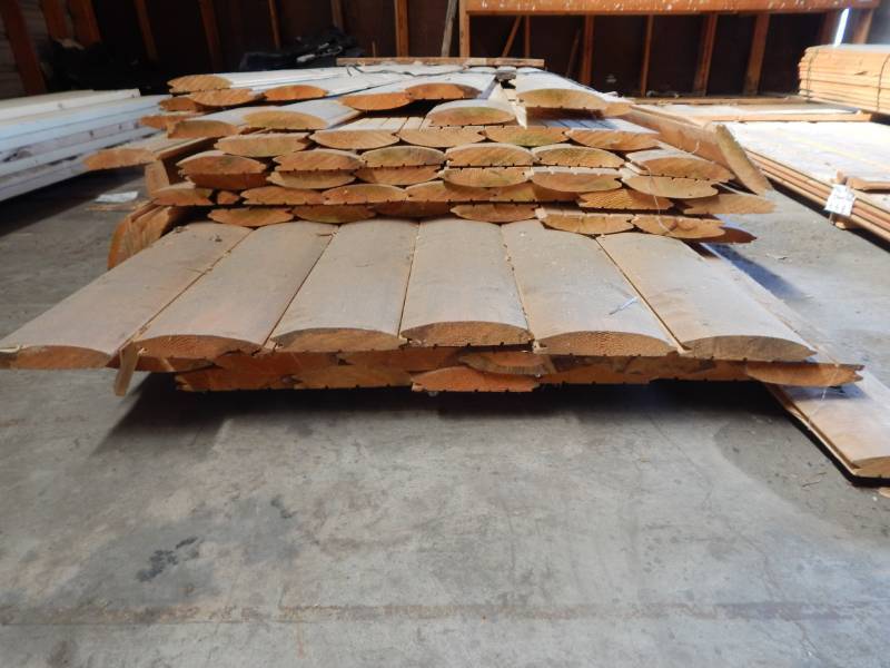 lot 322 image: 2 x 8 Pine Hand Hewn Tongue and Groove Log Siding