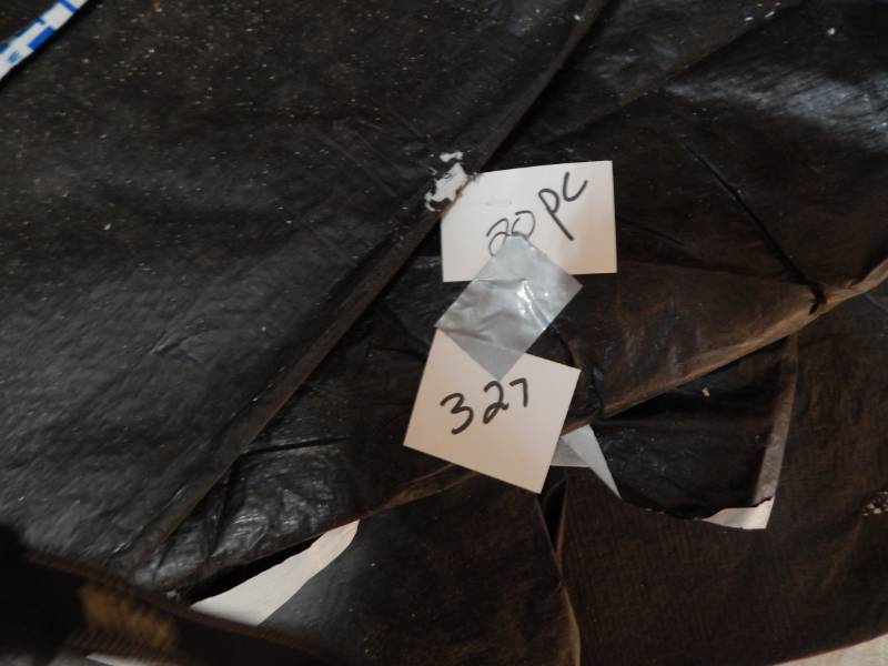 lot 327 image: 1 lot of lumber cover tarps