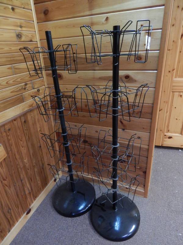 lot 343 image: 2 Brochure Spinner Display Racks