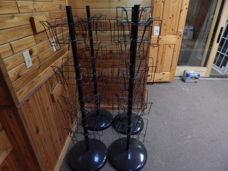 lot 344 image: 2 Brochure Spinner Display Racks