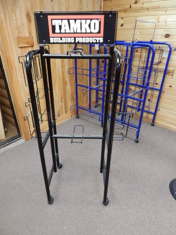 lot 347 image: 1 Metal Display Rack wwheels