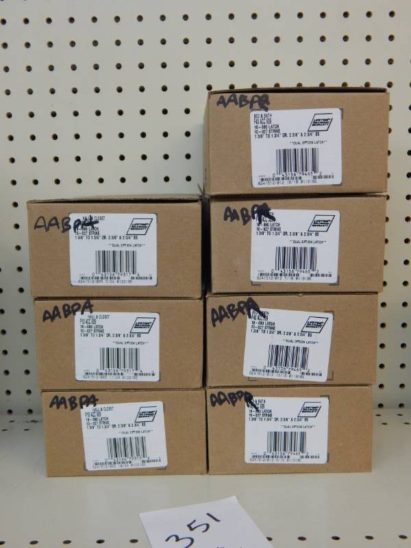 lot 351 image: Lot of Antique Brass Schlage Door Knobs