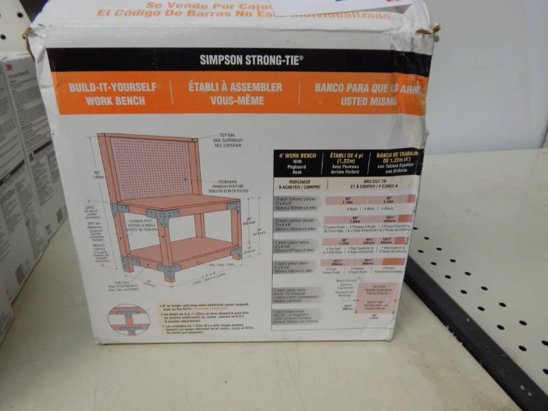 lot 445 image: Work bench hardware kit