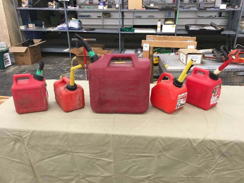lot 92 image: 5 Gas Cans