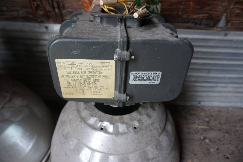 lot 11 image: Set of 2 - Lithonia Lighting Hi Tek 400 Watt Warehouse Shop Lights