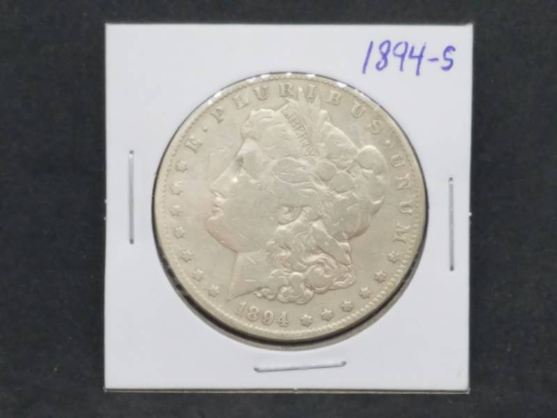 lot 7 image: 1894 S Morgan Silver Dollar