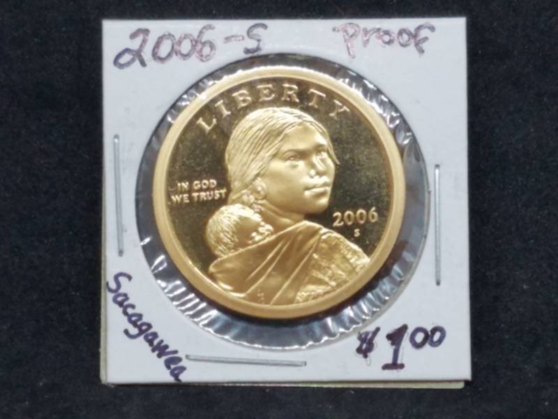 lot 26 image: 2006 S Sacagawea one dollar proof