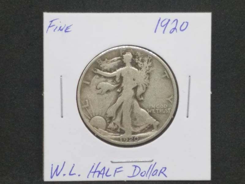 lot 50 image: 1920 Walking Liberty Half Dollar Fine