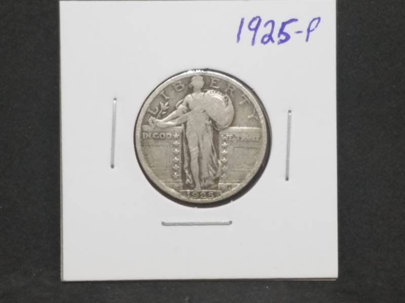 lot 56 image: 1925 P Standing Liberty Quarter