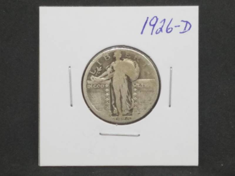 lot 58 image: 1926 D Standing Liberty Quarter