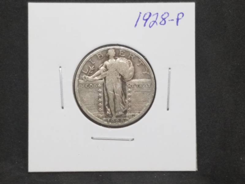 lot 61 image: 1928 P Standing Liberty Quarter