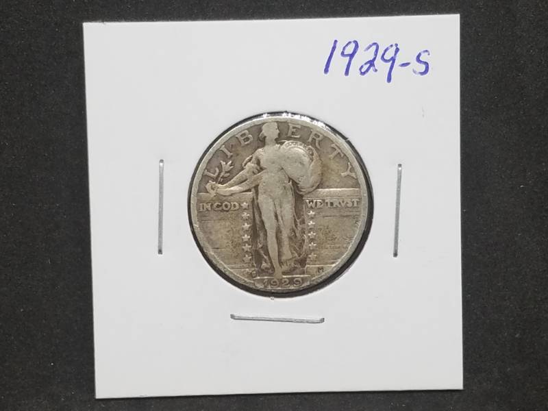 lot 64 image: 1929 S Standing Liberty Quarter