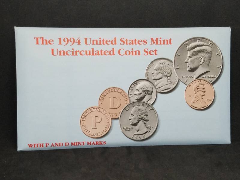 lot 92 image: 1994 Uncirculated Coin Set P & D Mint