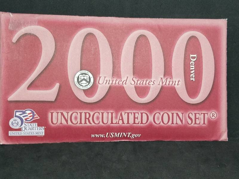 lot 95 image: 2000 Uncirculated Coin set Mint D