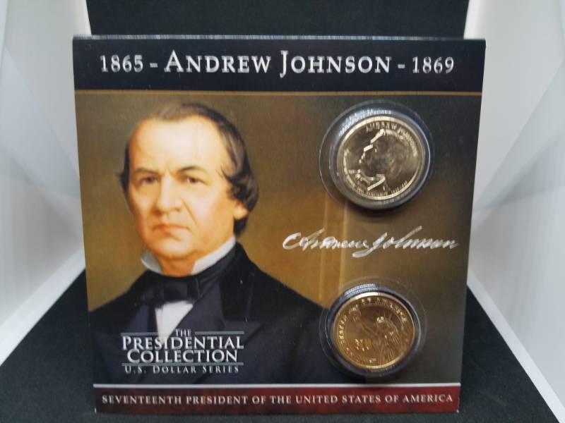 lot 134 image: Andrew Johnson Presidential Coin Collection and Coin