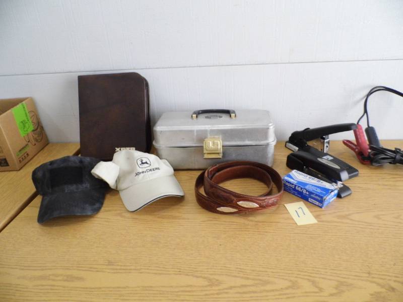 lot 17 image: Tackle Box - Staplers - Misc