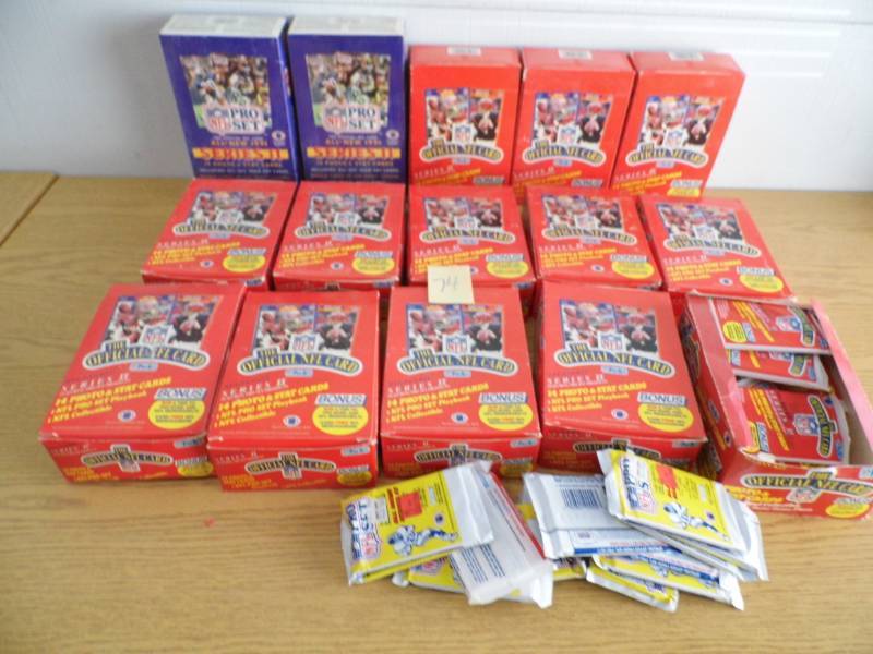lot 74 image: New Old Stock NFL Cards