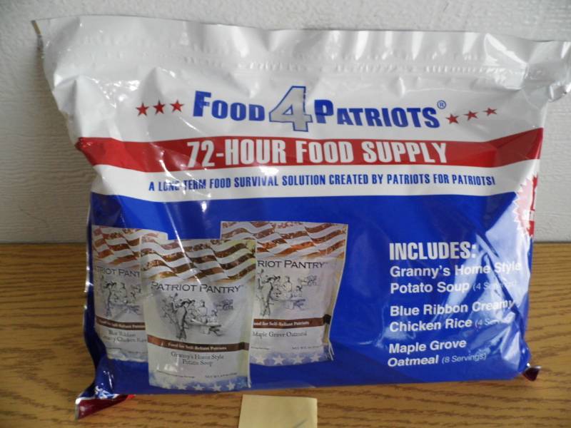 lot 75 image: Food 4 Patriots 72 Hr Food Supply