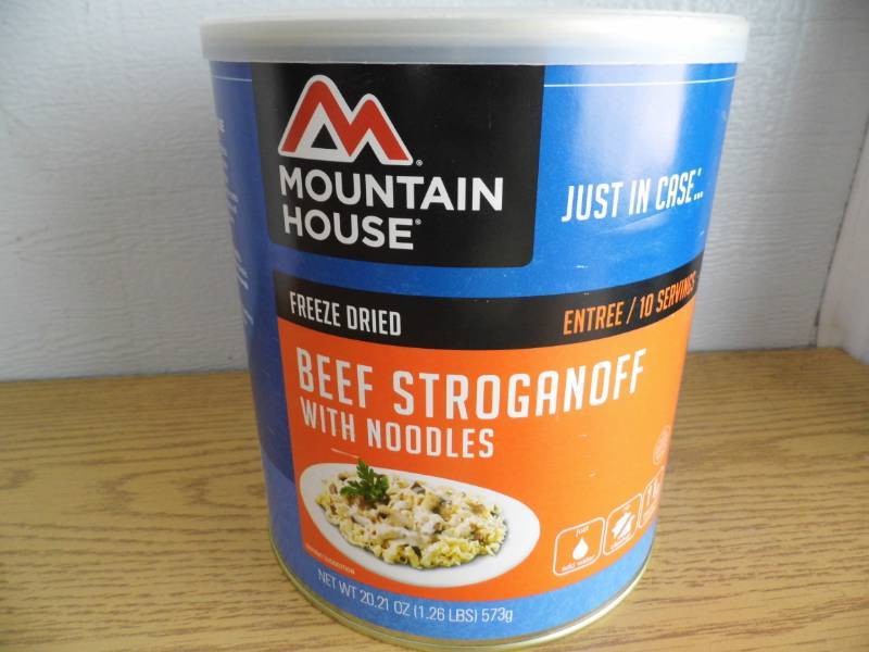 lot 79 image: Mountain House Beef Stroganoff