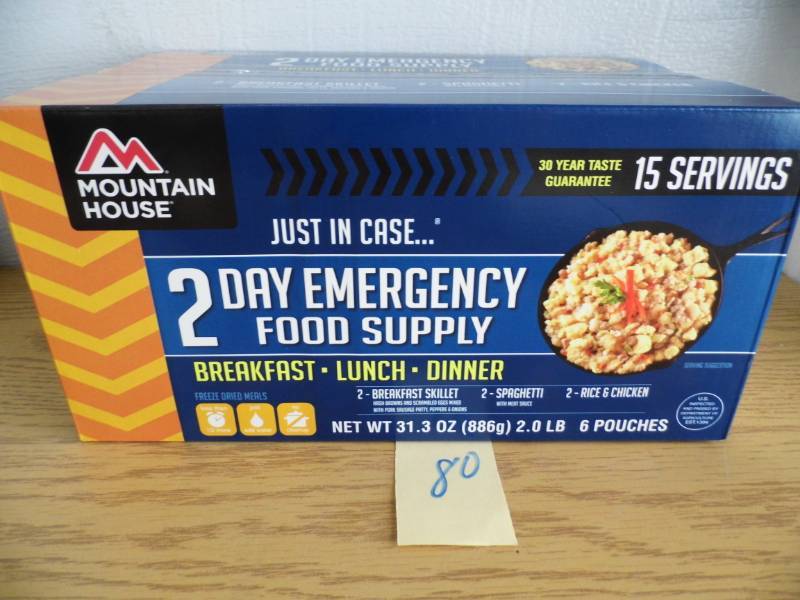 lot 80 image: Mountain House 2 Day Food