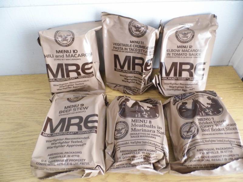 lot 84 image: Lot of 6 MREs
