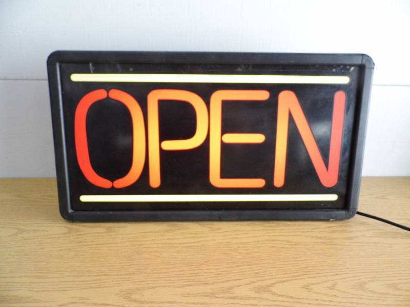 lot 180 image: OPEN Sign