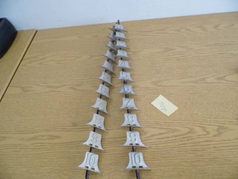 lot 206 image: Antique Gas Pump Level Numbers