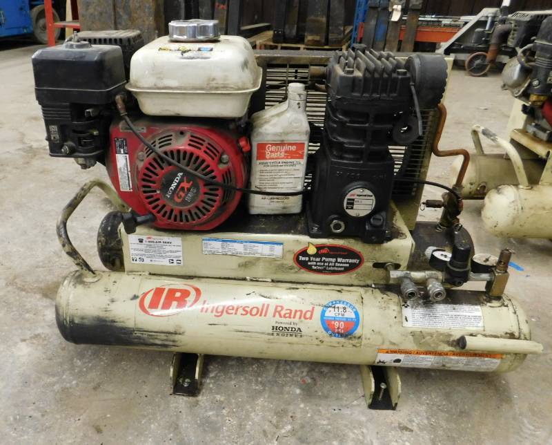 lot 19 image: Ingersoll Rand Gas Powered Air Compressor