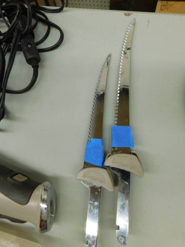 lot 40 image: Berkley Rapala Electric Fillet Knife with Jigs and Tackle