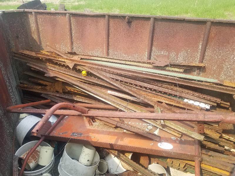 Metal Storage Bin &amp Metal Fence Posts