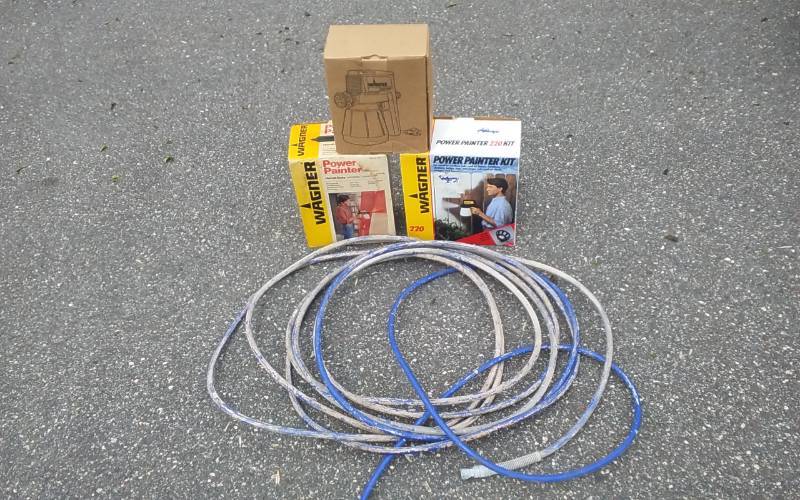 lot 19 image: 3-Wagner Paint Sprayers, 1-Paint Sprayer Hose