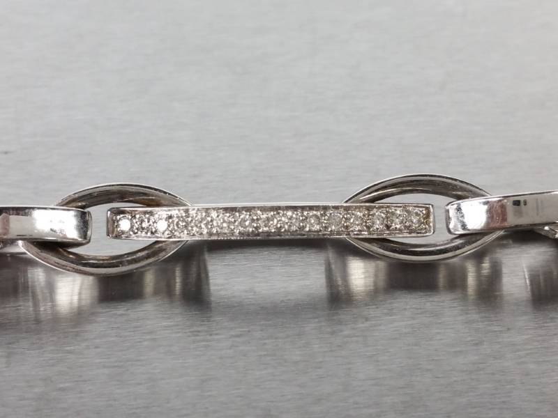 Mens 18k Gold Signed Romani Designer Diamond 18 Necklace - 44.2 Grams