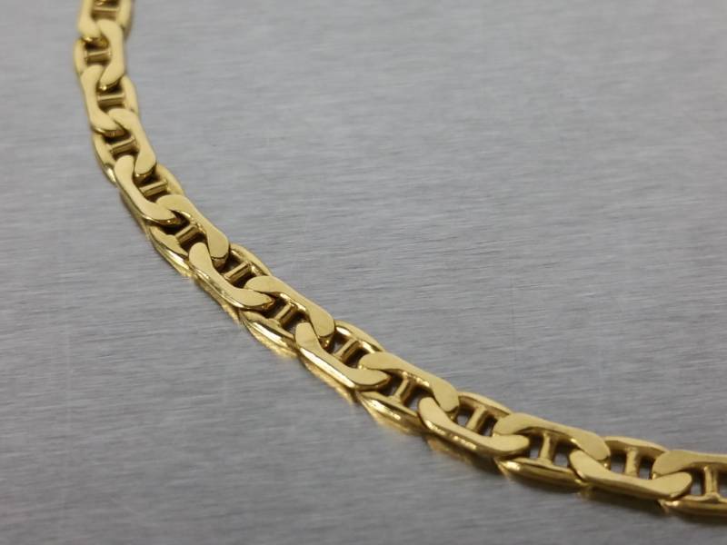 14kt Italian Anchor Chain Estate Bracelet