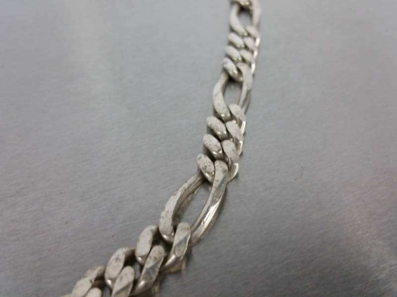 Heavy 57.3 Mens Sterling Silver Link Chain Necklace