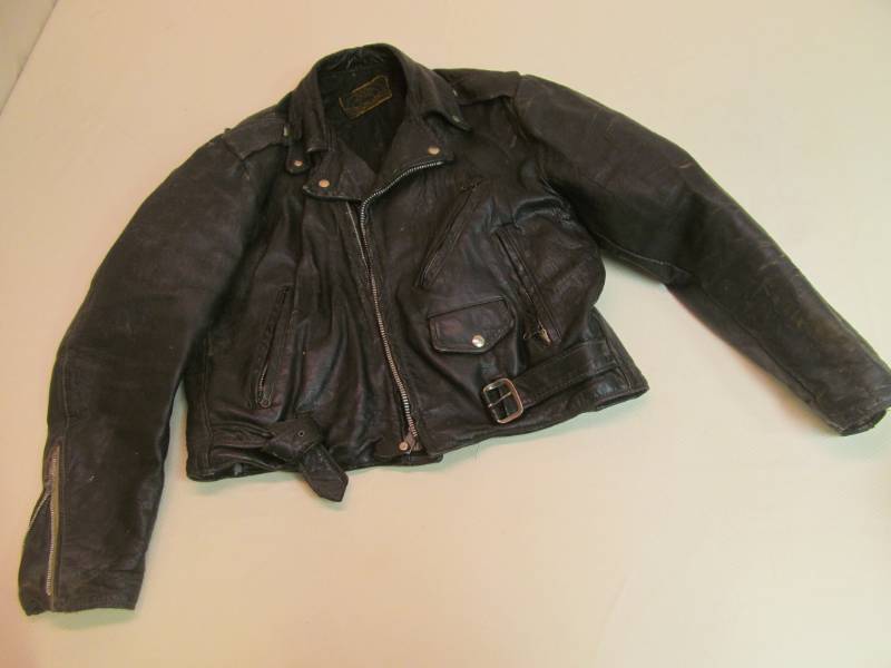 lot 111 image: Beau Breed Vintage Leather Jacket