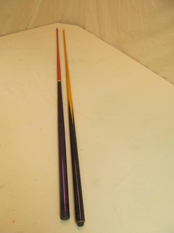 lot 129 image: 2 Straight Pool Cues